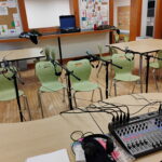 To show what the recording set up looks like.